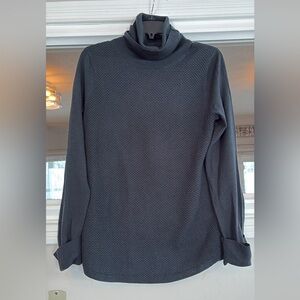 Adrienne Vittadini Charcoal Turtleneck  Merino Wool Sweater